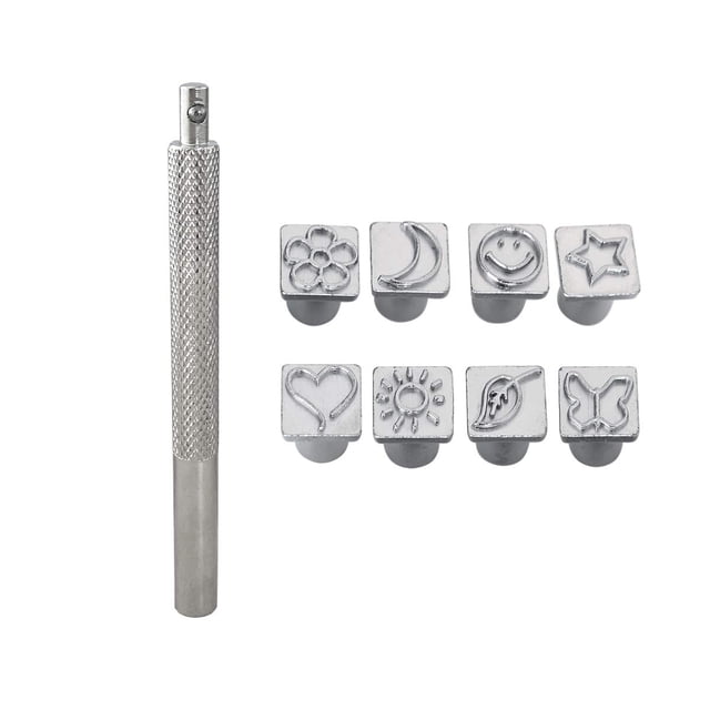 Conjunto de Sellos con Patrones de Metal Co-link 8 piezas Acero al Carbono