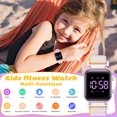 thumbnail image 2 of Kids Digital Watch for Boys Girls Sports Watch with Alarm, Stopwatch, Calendar, Pedometer,Waterpoof Watch with Nylon Band Gifts for Kids, 2 of 7
