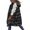 Black, variant on Vedolay Womens Hooded Parka Coat Casual Open Front Knitted Coat with Pockets Gold,3XL