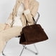 thumbnail image 1 of Bolso Tote de ante sintético para mujer | Bolso de mano de gran capacidad 15x10x9 pulgadas de moda con asa superior café | Material ligero y duradero para la bandada | Trabajo de viaje Bolsa, 1 of 6