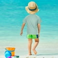 thumbnail image 4 of FORMRS Boys Rash Guard Short Sleeves Swim Shirt Quick Dry UPF 50+ Sun Protection, Sizes 3-12T, Abstract Floral Art, 4 of 6