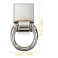 thumbnail image 2 of unbranded 4Ud Conjunto De Hebillas Metal Plateado Para Bolsos Y Maletas Uso Repuesto, 2 of 7