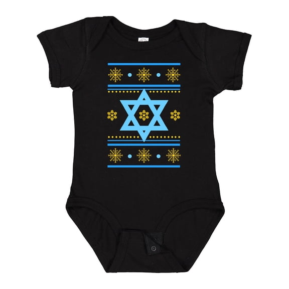 Inktastic Hanukkah Ugly Sweater Boys or Girls Baby Bodysuit