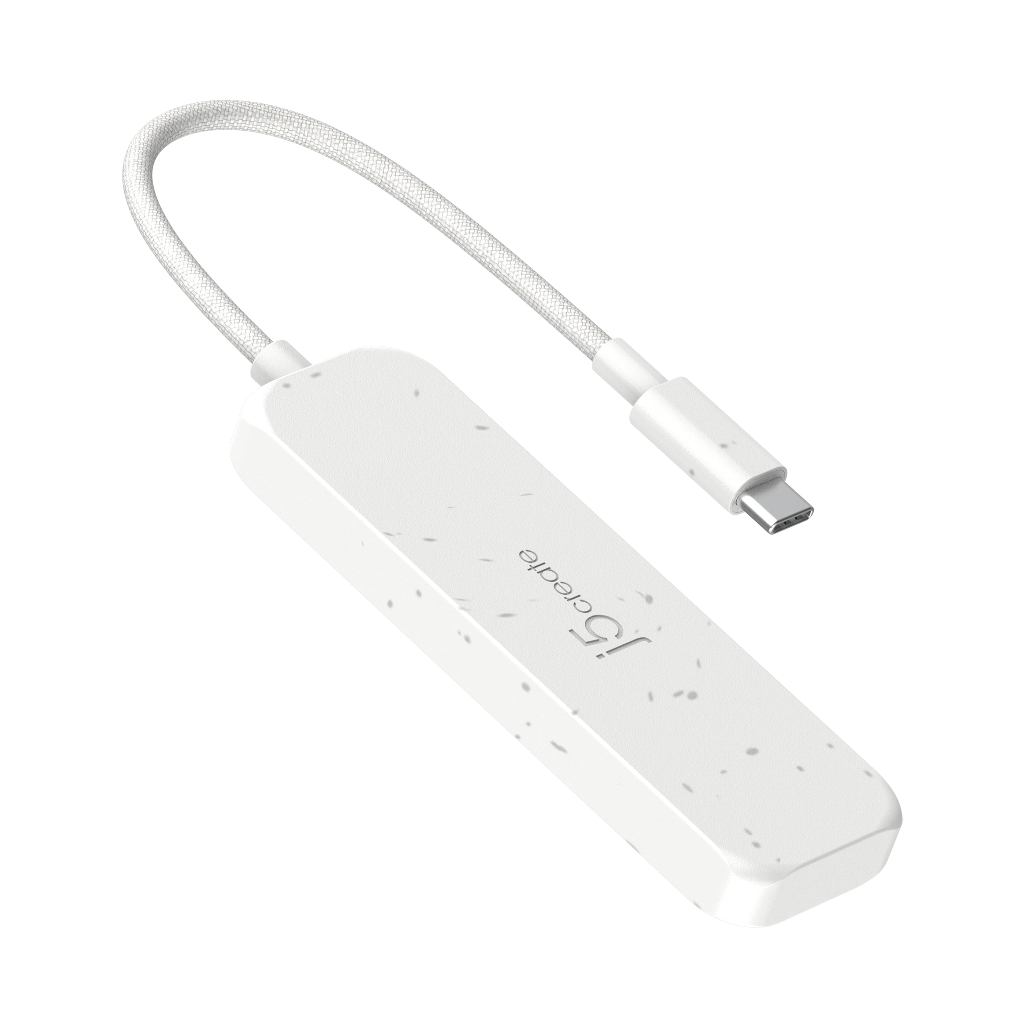 j5create, Eco-Friendly USB-C to 4-Port Type-C & Type-A Gen 2 Hub, JCH342EW