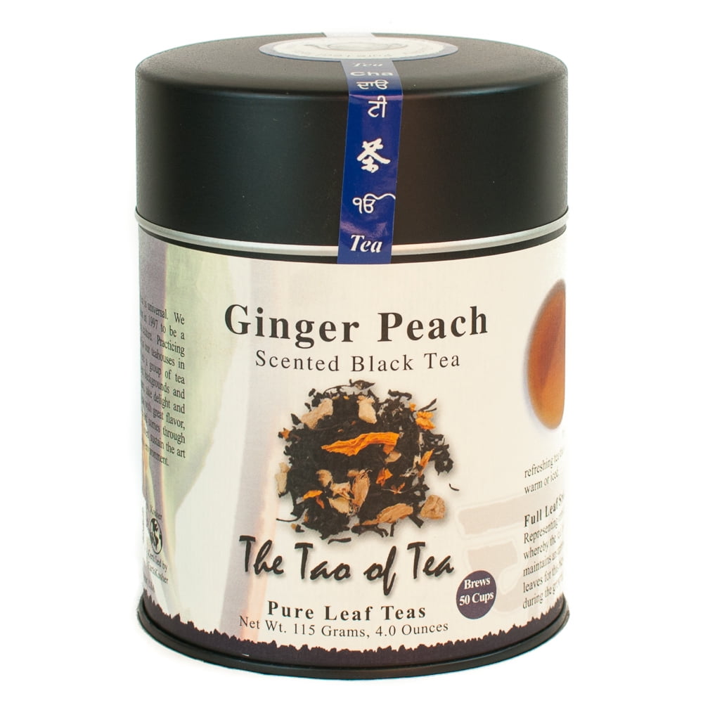 The Tao of Tea, Ginger Peach Tea, Loose Leaf Tea, 4 Oz Tin