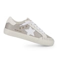 thumbnail image 2 of Vintage Havana Womens Keren Metallic and Glitter Star Embellished Sneaker (6, White Multi), 2 of 4
