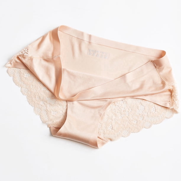 ZXYOUPING Bragas Sexy de encaje sin costuras de gran tamaño color sólido de Seda de nylon lencería Transparentepangjing