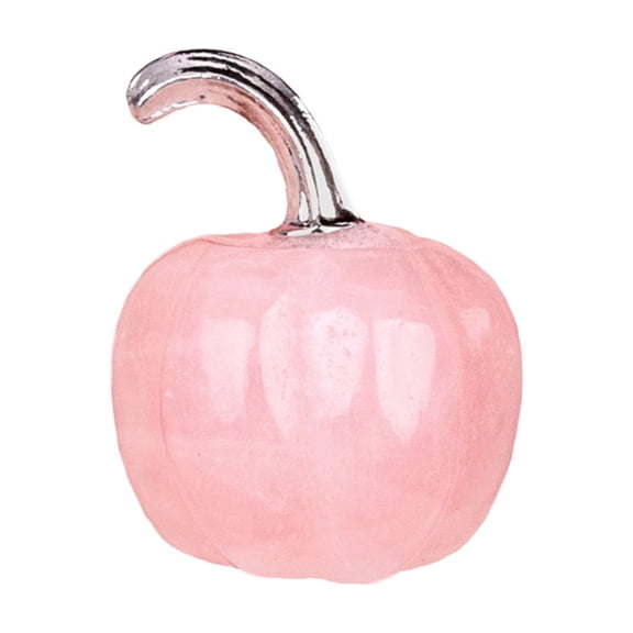 HHBEAUTY Pumpkin Amethyst Agate Jewelry, Mini Halloween Decor Hand Carved Pumpkins Natural Polished Crystal for Home Room Decorating
