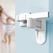 Door Lever Lock 2 Pack Child Proofing Door Handle Lock 3M Adhesive Safety Lever Locks for Children Baby Safety Locks for Door Prevent Toddlers from Opening Doors No Tools Need or Drill