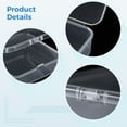 thumbnail image 2 of 100 Pcs Mini Clear Plastic Container, 2.2 x 2.2 x 0.8 in Square Organizer with Lid, Stackable Small Parts Container for Beads Jewelry Art Crafts, 2 of 6