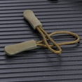 thumbnail image 3 of 10 unidades/paquete de tirador de cremallera antideslizante en el extremo para etiqueta de cuerda (verde militar) Likrtyny Para estrenar, 3 of 9