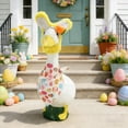thumbnail image 3 of TIELUTT Easter Porch Goose 23 Inch Large White Goose Rabbit Festival Pull Stop Leash Dog Necklace Rhinestone Choker Train Stop Pet Accessories, 3 of 7