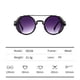 thumbnail image 5 of Gafas de sol redondas de estilo Retro Steampunk para mujeres y hombres, gafas de sol redondas góticas inspiradas, gafas de círculo de Metal, patas dobles de primavera, 5 of 5