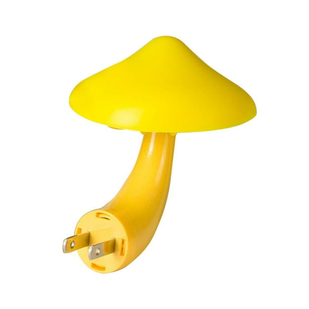 Nocturna Controlada Por Seta Nocturna LED Amarilla Sensible A La Lámpara Mesita Noche Nocturna Con Enchufe Controlado Por (EE. UU.) Cabezal Lámpara Amarillo Pantalla Amarilla