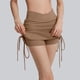 thumbnail image 2 of Faldas Deportivas para Mujeres con Pantalones Cortos Cordón de Cintura Alta Pantalones de Capa Base Pantalones Cortos de Yoga, 2 of 5
