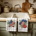 thumbnail image 6 of Anhility 4th of July Kitchen Towels, 2Pcs Patriotic Towels 24"x16" Absorbent Reusable Cotton Cloths for Housewarming Gift or Memorial Day Kitchen Decor, 6 of 6