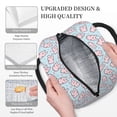 thumbnail image 3 of Daiia Cute Rabbit Pattern Lunch Bag , Insulated Lunch Box, Small Leakproof Cooler Food Lunch Containers Reusable High Capacity Lunch Tote Bags-One Size, 3 of 6