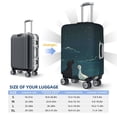 thumbnail image 5 of Bingfone Farm Dog Duck Moonlight Luggage Cover Washable Suitcase Cover Protector Anti-scratch Suitcase cover Fits 18-32 Inch Luggage (No luggage included), 5 of 8