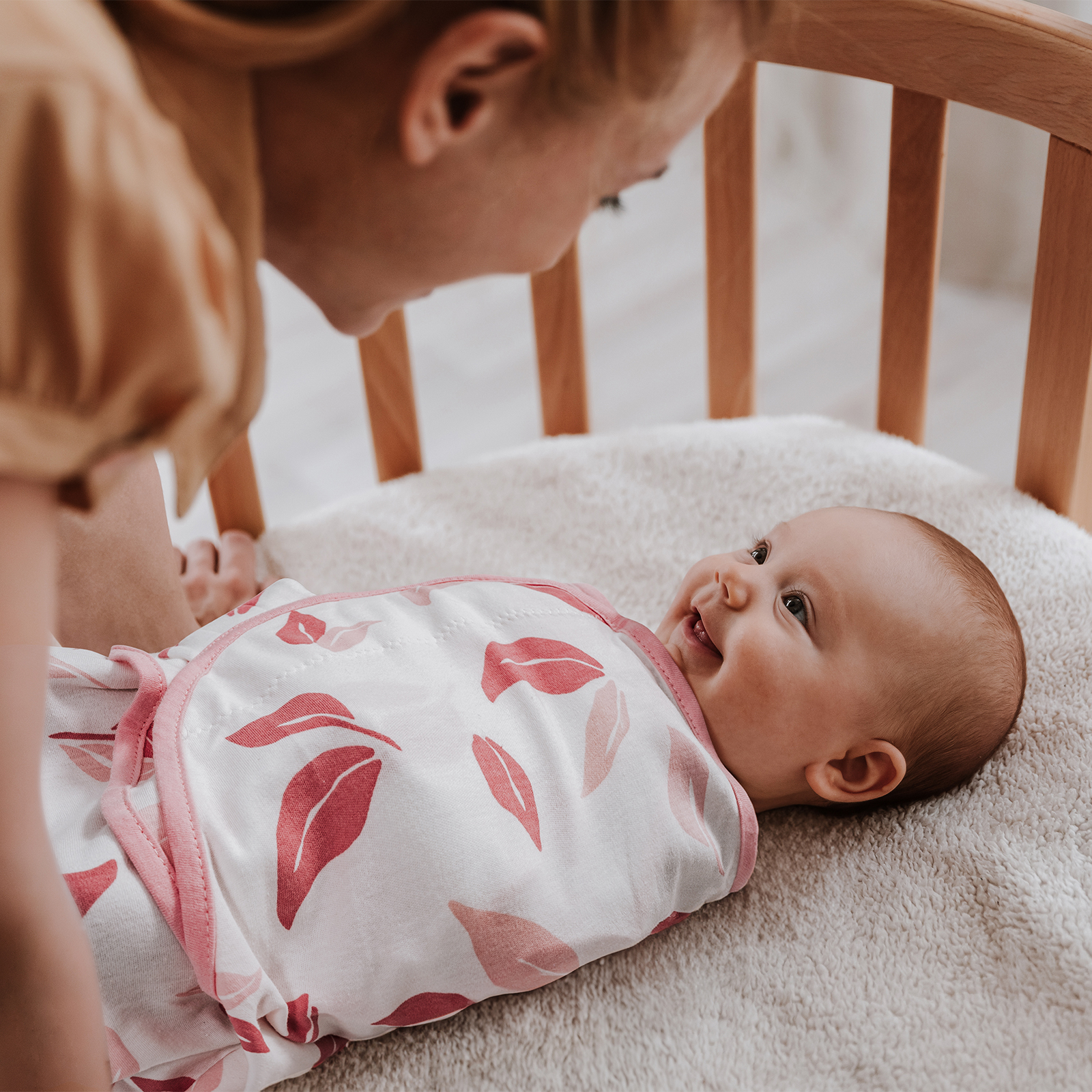 Gllquen Baby Swaddle Blankets, 3-Pack, Pink Flower photo 2