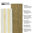 thumbnail image 4 of Peel and Stick Solid Wood Wall Paneling, Assorted Length, 5-inch Width, 19 sq ft, 4 of 7