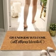 thumbnail image 6 of Funny Doormat, Welcome Coir Mats Outdoor, Bedroom Entrance FuGrandkids Welcome (Others Tolerated) Doormat Rug Custom Door MatFront Door Outdoor Entrance Porch Mat With Slip Polyester Floor Mat, 6 of 7
