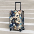 thumbnail image 5 of Yiaed Exotic Blue Cat Print Travel Luggage Cover Suitcase Protector Fits 18-32 Inch Luggage Wheel Covers Patterned Elastic Luggage Anti-scratch（No luggage）（No luggage）-, 5 of 5