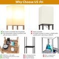 thumbnail image 4 of Lámpara de estante SHINE HAI, 160 cm, madera, 3, toma de corriente USB tipo C, 4 of 7