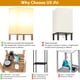 thumbnail image 4 of Lámpara de estante SHINE HAI, 160 cm, madera, 3, toma de corriente USB tipo C, 4 of 7