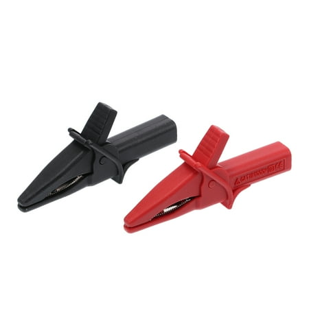 

2 Pairs HT18A Alligator Crocodile lead Heavy Clip Clips Gator Alligator Car Insulated Automotive Duty Full Battery Large Dolphin for Test Leads