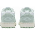 thumbnail image 4 of Big Kid's Jordan 1 Low SE White/Seafoam-Sail (FN9137 131) - 5.5, 4 of 5