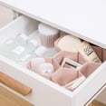 thumbnail image 7 of 1Pc Drawer Divider, Unique Honeycomb Plastic Adjustable Diy Storage Organizer Separator for Tidying Clutter Cutlery Makeup Clothes of Dresses and Easy to Install, Remove and Clean, White, 7 of 7