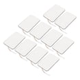 thumbnail image 2 of 10 almohadillas de repuesto para unidad TENS, parches de electrodos rectangulares reutilizables para electroterapia, estimulador muscular, apertura de 2,5 mm/0,098 pulgadas., 2 of 14