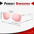 thumbnail image 4 of Gafas de sol Sunier polarizadas retro cuadradas UV400 para hombres y mujeres, 4 of 6