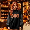 thumbnail image 6 of IAJDKMEK Womens Sweatshirt Halloween Print Top — Round Neck Loose Long Sleeve, Fall Tops for Women Festive Pullover,Black L, 6 of 6