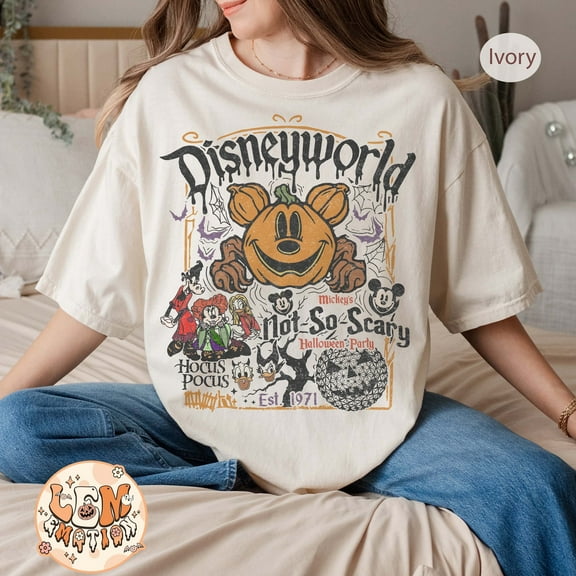 Vintage Disneyworld Est.1971 Halloween T-Shirt, Mickey's Not So Scary Party Shirt, Hocus Pocus Shirt, Disney Halloween