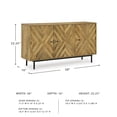 thumbnail image 3 of Signature Design by Ashley Cadewick Brown & Black Accent Cabinet, 3 of 12