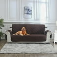 thumbnail image 1 of Housse de Canapé Réversible Facile à Utiliser 117*76 Pouces pour Canapé à 3 Coussins, Housse de Sofa pour Chiens, Protège-Meubles Résistant à l'Eau avec Bâtons en Mousse, Sangles Élastiques pour Chat, 1 of 8