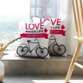 thumbnail image 6 of LALILO Throw Pillow Covers Day With Heart And Bicycle With Heart Cushion Cover 18" x 18", 2 Pack, 6 of 6
