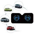 thumbnail image 6 of FORUDESIGNS Dolphin Heart Flower Pattern Car Windshield Sun Shade Reflective Shade for Front Windshield, Automotive Glass Sunshade, Foldable UV Ray Reflector for Car, Truck, SUV, 6 of 7