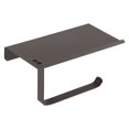 thumbnail image 3 of Soporte para toallas de papel, dispensador de papel higiénico de doble uso sin perforaciones de acero inoxidable para el baño del hogar K6 negro, 3 of 10