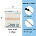 thumbnail image 3 of Griffin Nylon Bead Cord Perlseide – Light Pink Color – Size 1 (0.35mm) – 2 Meters per Card – Stainless Steel Needle Attached – for Knotting Pearls, Gemstones, Crystals and Beads, 3 of 5