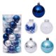 thumbnail image 1 of Bolas navideñas EZLIFE de Plástico Transparente 6 cm Irrompibles con Purpurina F4B3, 1 of 7