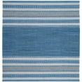 thumbnail image 4 of SAFAVIEH Montauk Jobeth Striped Cotton Area Rug, Blue/Grey, 9' x 12', 4 of 8