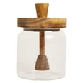 thumbnail image 4 of OULII Glass Honey and Syrup Storage Container with Dipper and Wooden Lid Easy to Clean for Home Use, 4 of 8