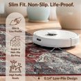 thumbnail image 6 of Design&I 8'x10' Washable Area Rug Boho Throw Vintage Distressed Frame Ru Door Felpudo Entryway for Dining Room, Large Office, Lounge, Snag-Free, 6 of 7