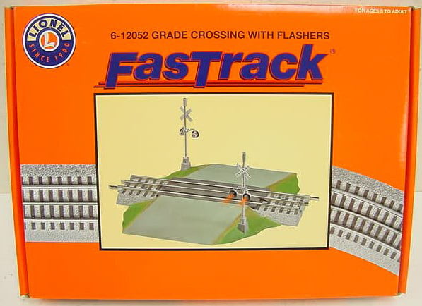 2005 Lionel FasTrack 6-12052 Grade Crossing With Flashers for sale online 