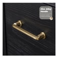 thumbnail image 5 of Leon 72"H Solid Wood Bath Linen Storage Cabinet in Fir Wood Black, 5 of 11