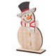 thumbnail image 2 of Muñeco de nieve de madera, accesorio decorativo para fiesta, decoración de escritorio, adornos navideños, suministros para la vida de oficina, 1 ud. JAMW Sencillez, 2 of 2