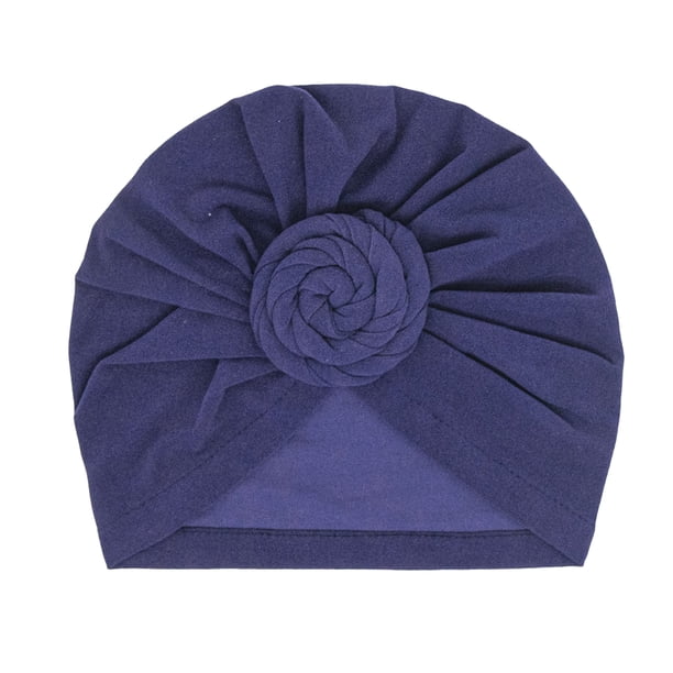 Minnieouse Turbante Nudo Interior Hijab Cruz Color sólido Pañuelo para la cabeza Pañuelo torcido Sombreros Gorras Estilo Pérdida Bonnet Boda Sombreros Armada Minnieouse AP011272-06B