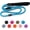 Blue, variant on Strong Slip Rope Dog Training Leash (4ft) - Heavy Duty Durable Braided Nylon Lead with Rubber Stopper & Padded Handle - Large Medium Small Dogs No Pull Walk Leash (Orange, 1/2" x 4ft)